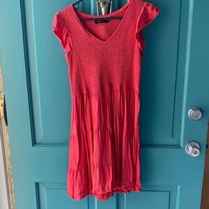 Zac & Co Red Smocked Mini Dress